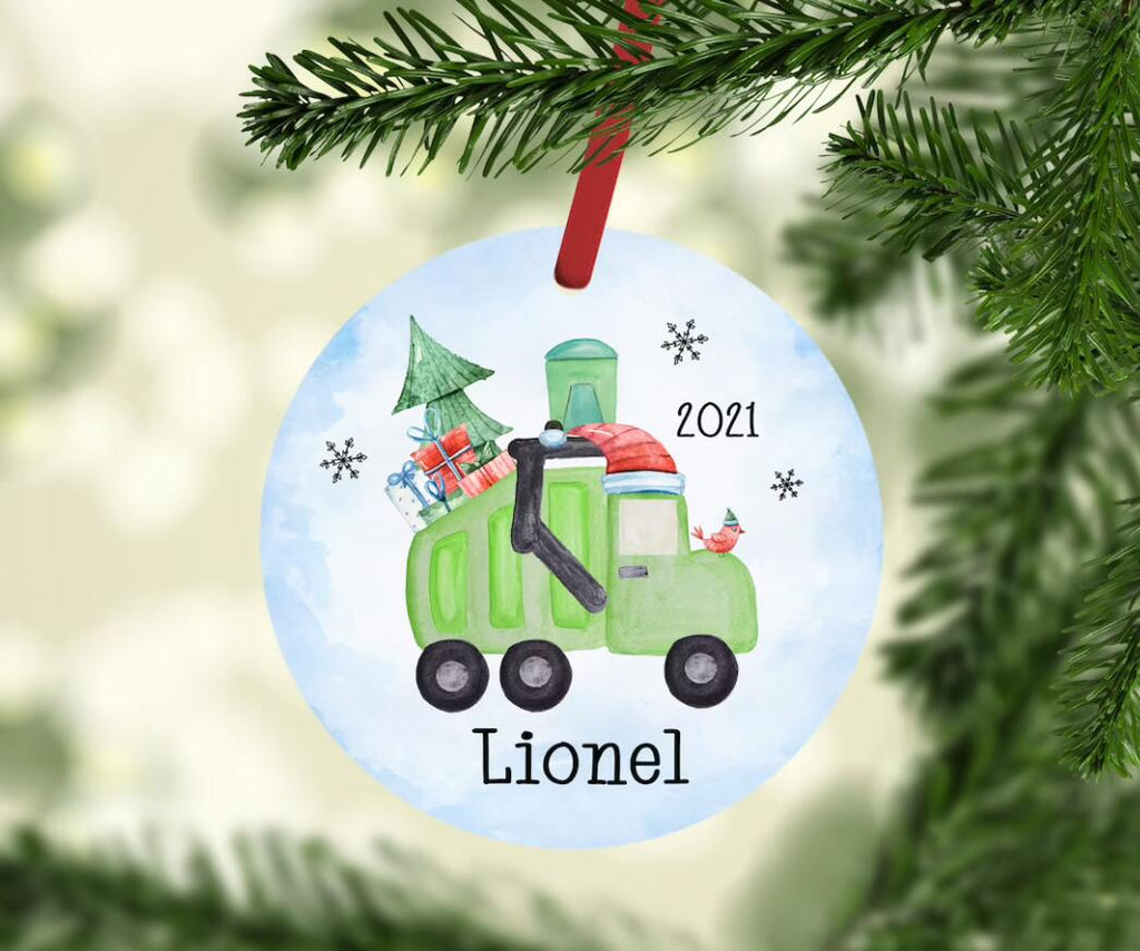 Excavator Christmas Ornaments | Excavator Personalized Ornament| Kids Personalized Christmas Ornaments for Kids