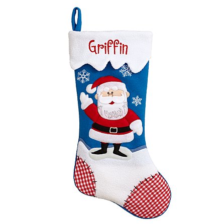 Custom Christmas Stocking,Reindeer,Santa