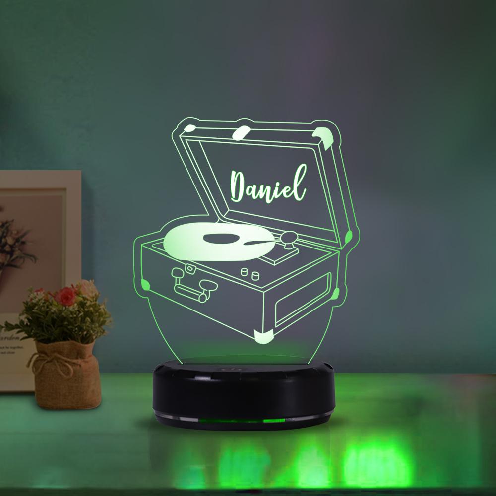 Personalized phonograph acrylic light