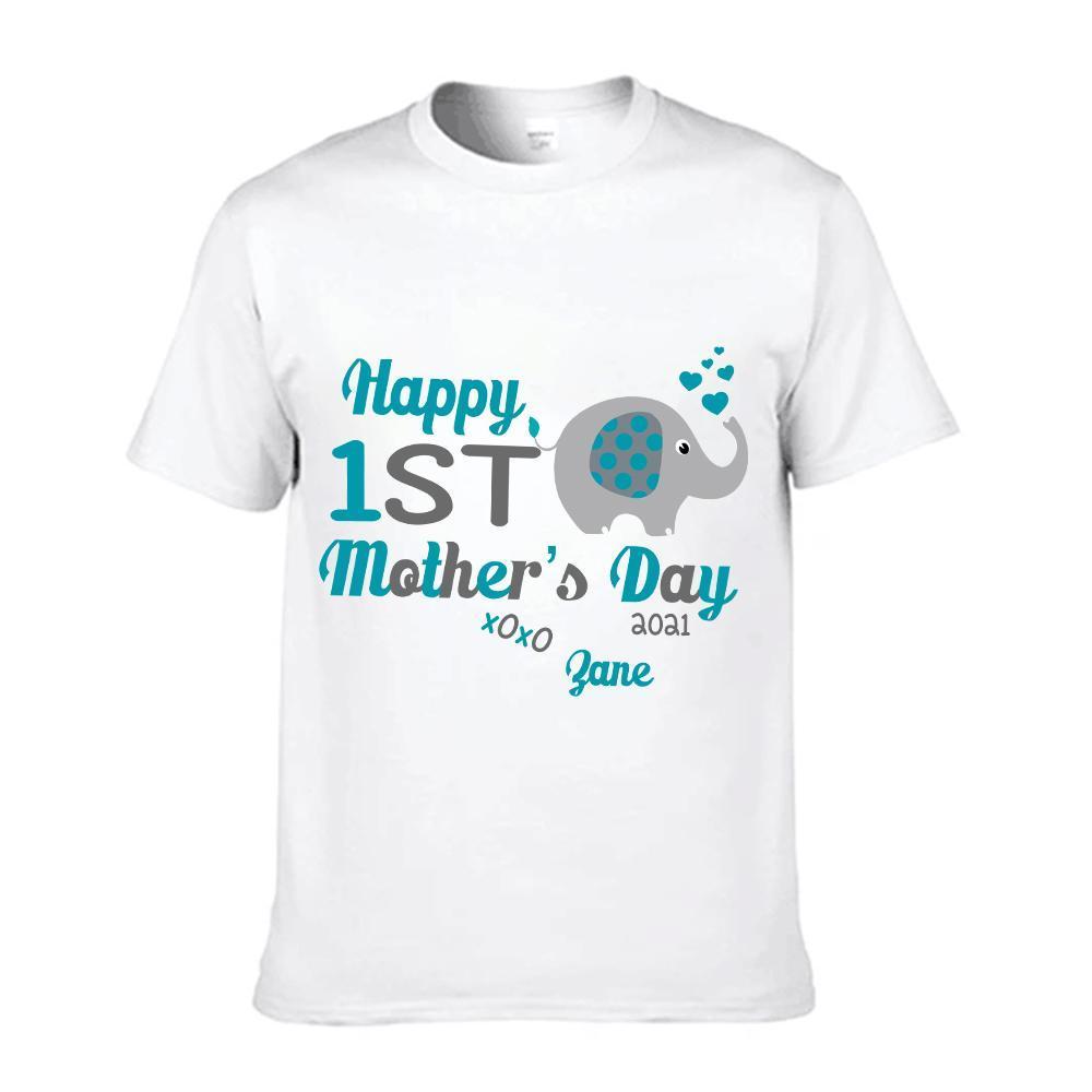 Personalized Mother's Day T-Shirt01 - Elephant
