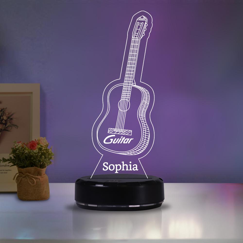 Custom Name Guitar Acrylic Night Lights II