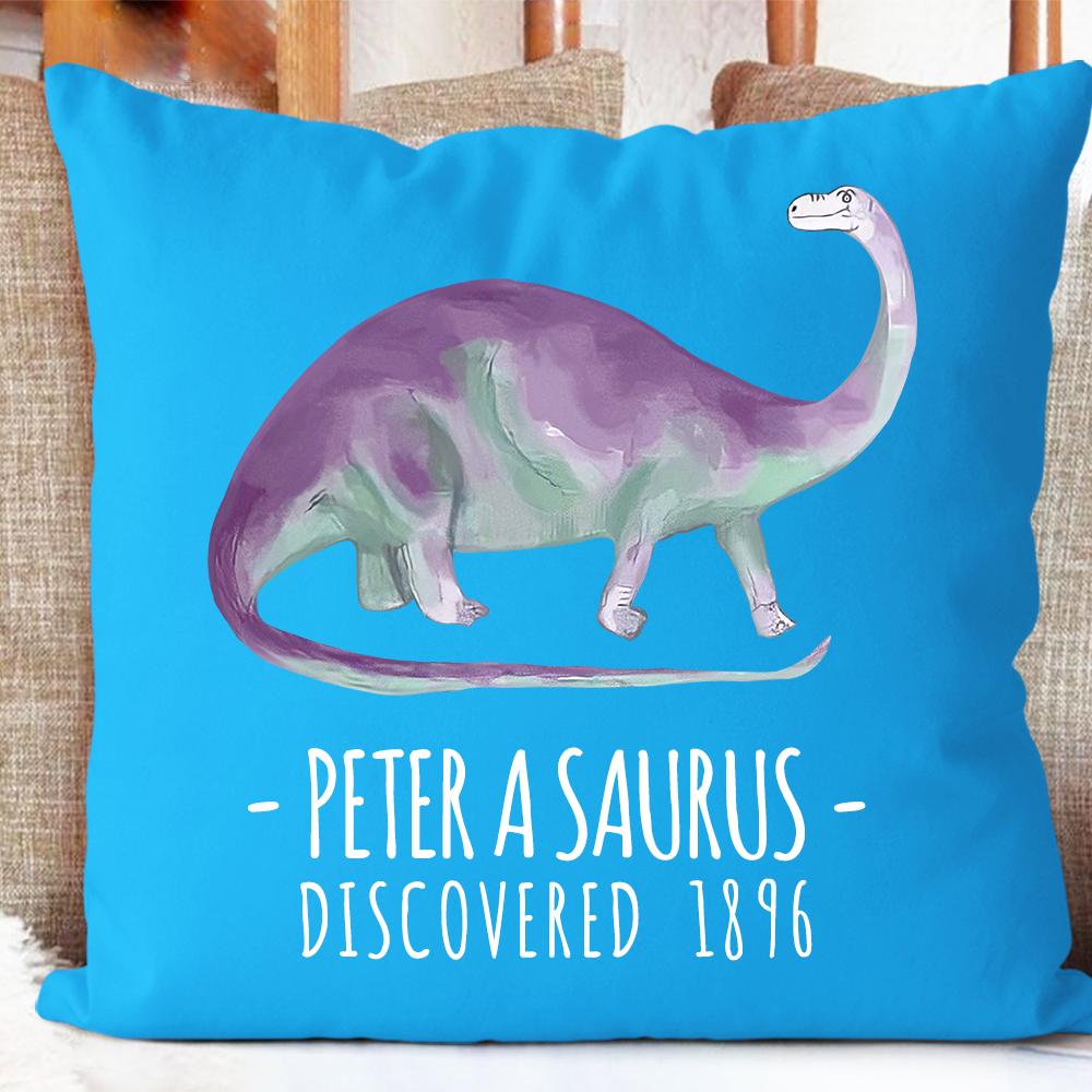 Personalized Dinosaur Name Pillowcase, Custom Dinosaur Kids Bedroom Decor II