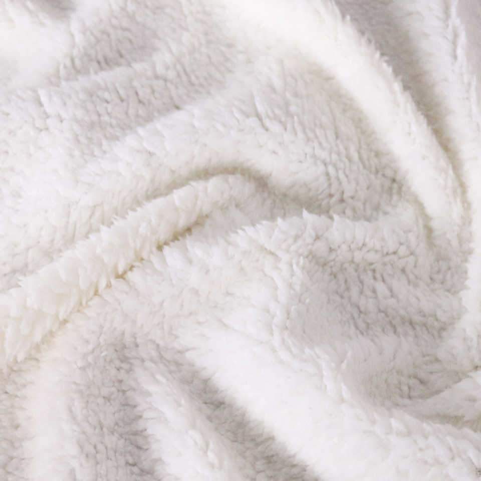 Custom Glitter Unicorn Warm Sherpa Blankets