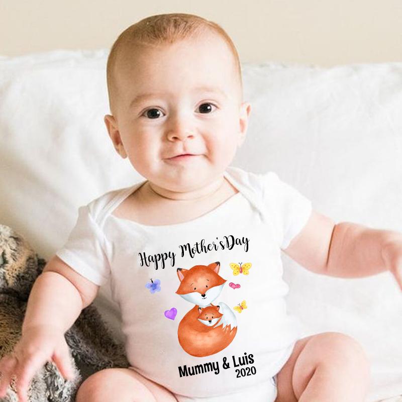 Custom Fox Mother's Day Cozy Plush Fleece Blankets