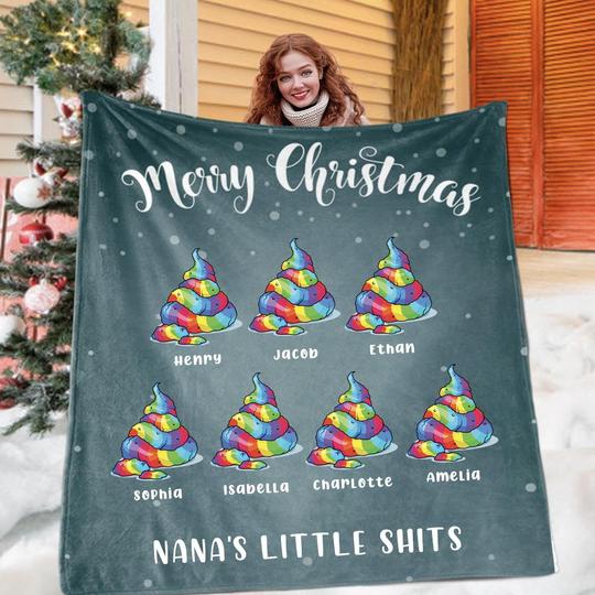 Custom BLANKET with Nickname & Kids Names