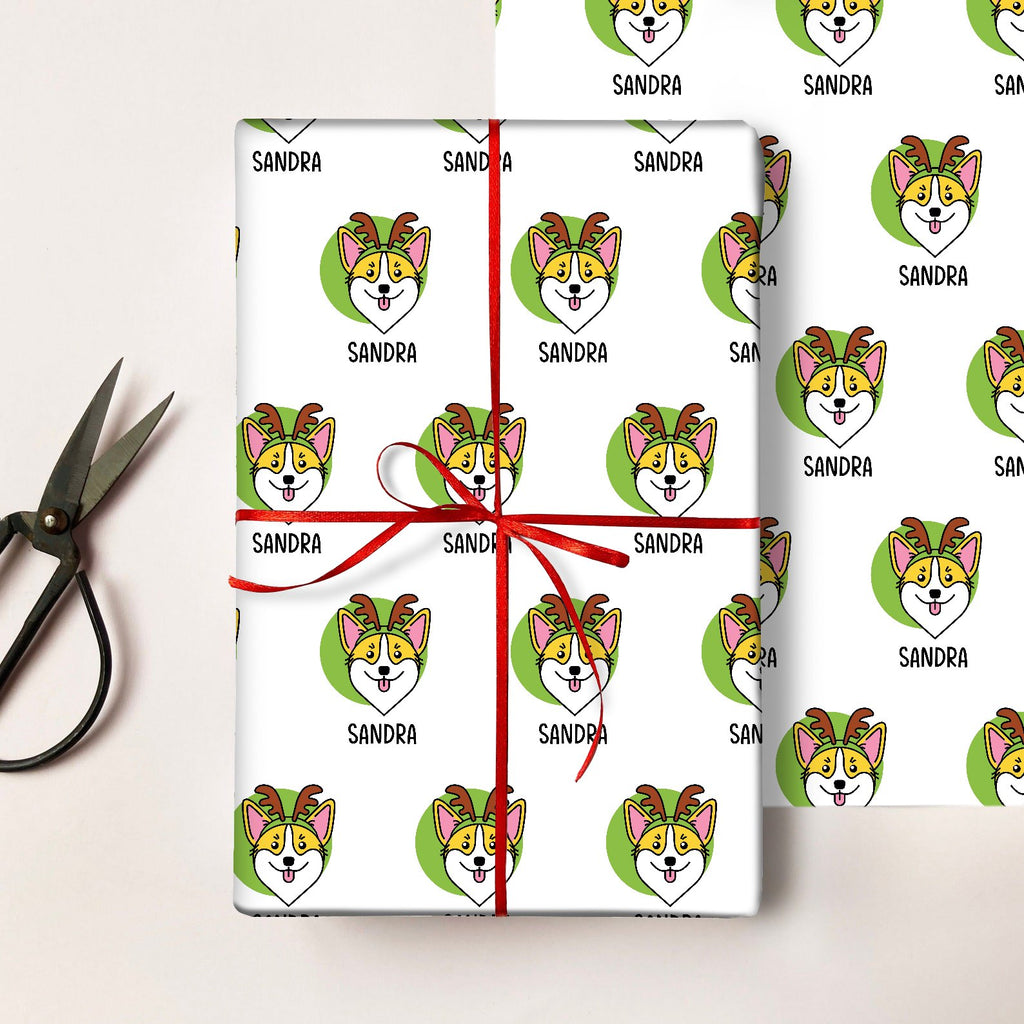 Personalized Name Wrapping Paper,Christmas Wrapping Pape，Gift Wrapping,