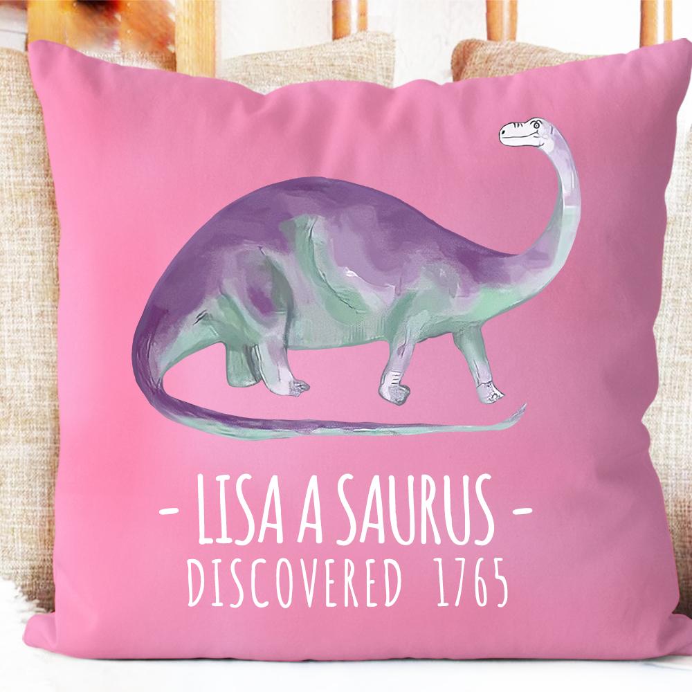 Personalized Dinosaur Name Pillowcase, Custom Dinosaur Kids Bedroom Decor II