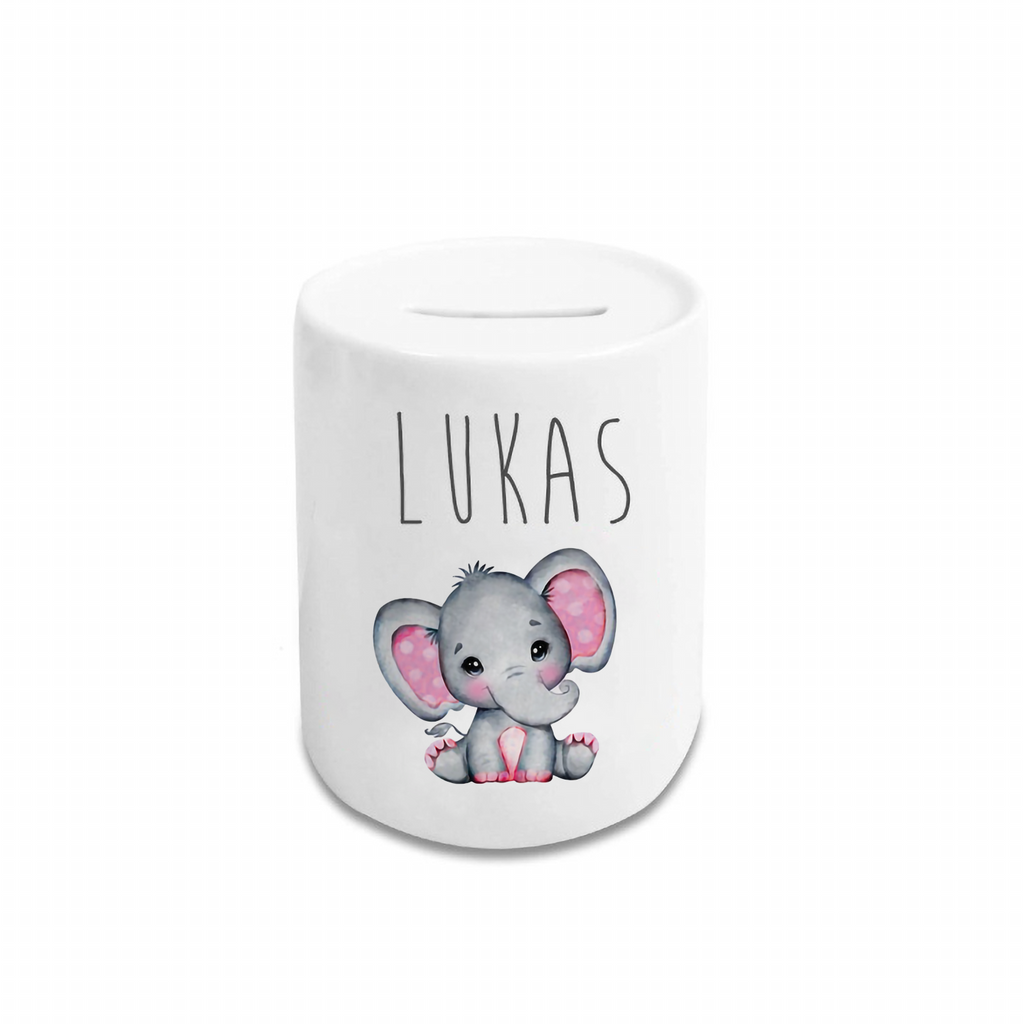 Personalized Cartoon Money Box II24 - Elephant