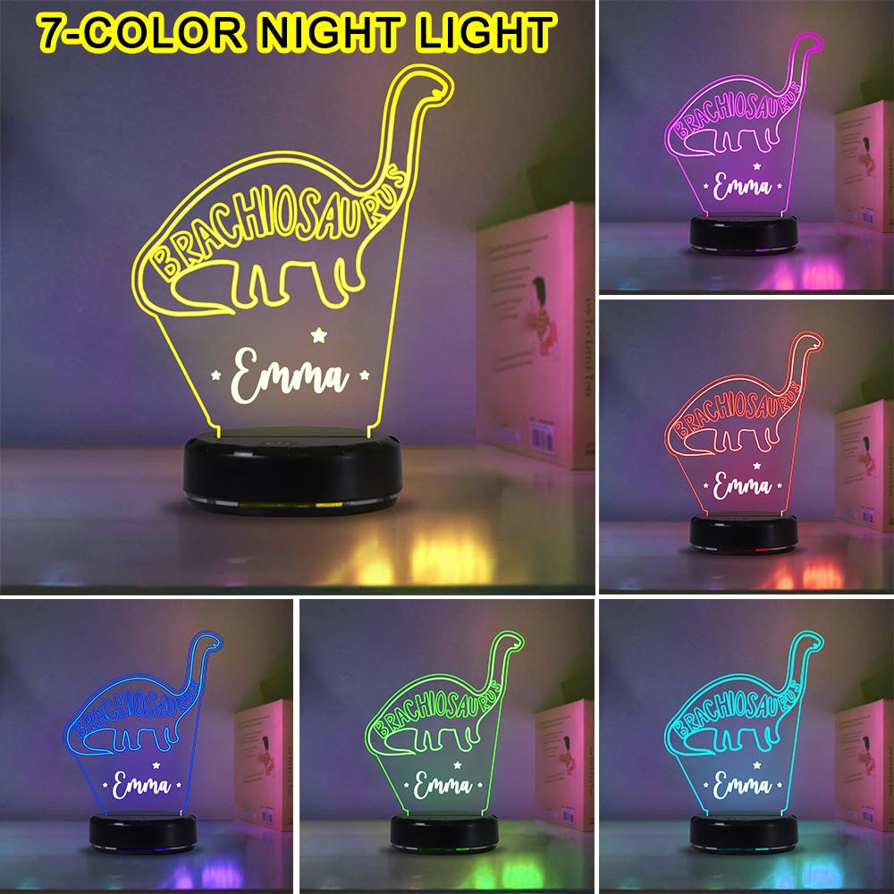 Custom Dinosaur Children's Night Lights with Name, New Christmas Gift!