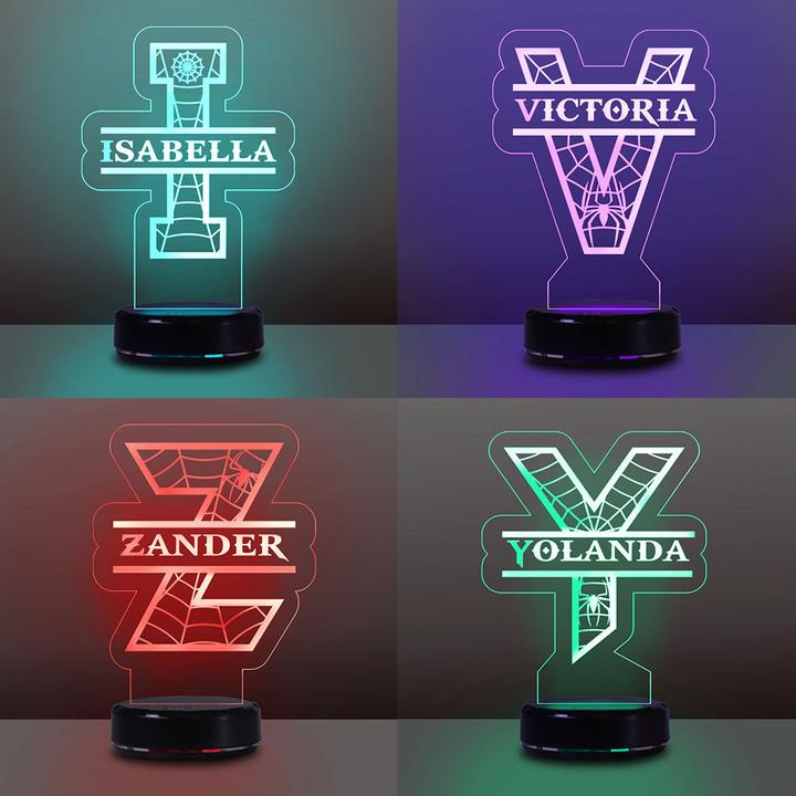 Custom Initial & Name Night Light - 7 Colors 3D Night Light, New Christmas Gift!