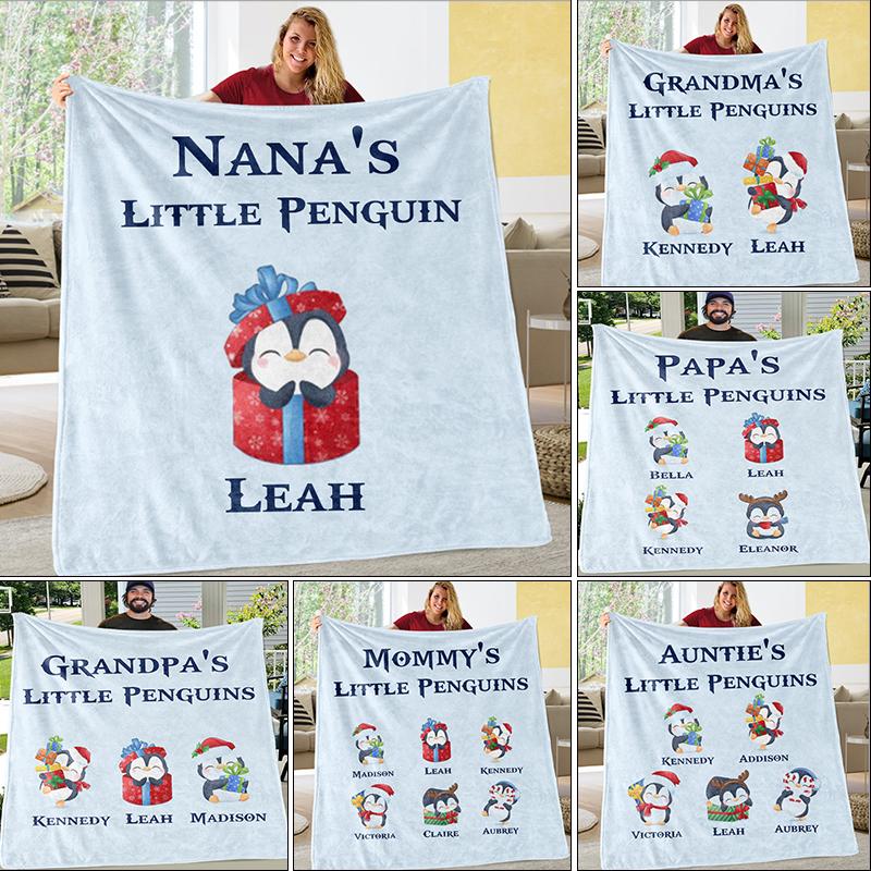 Custom CHRISTMAS BLANKET with Nickname & Kids Names