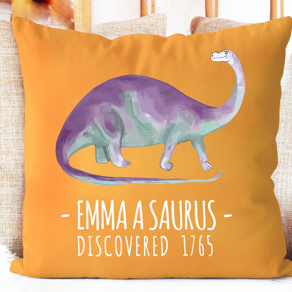 Personalized Dinosaur Name Pillowcase, Custom Dinosaur Kids Bedroom Decor II