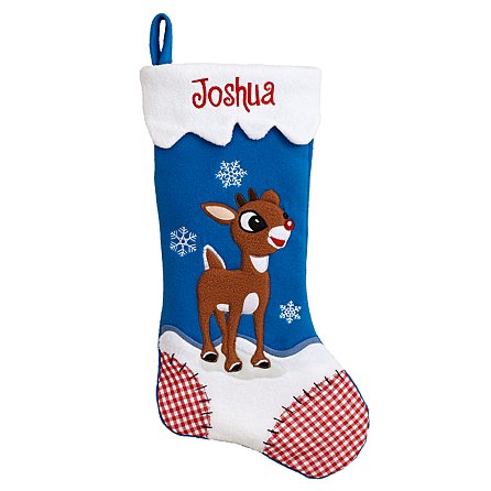 Custom Christmas Stocking,Reindeer,Santa