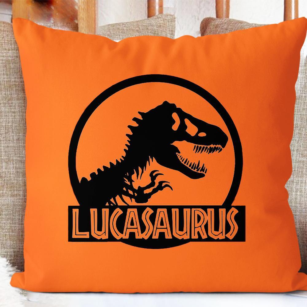 Personalize Name  Dinosaur pillowcase，Baby's first christmas gift