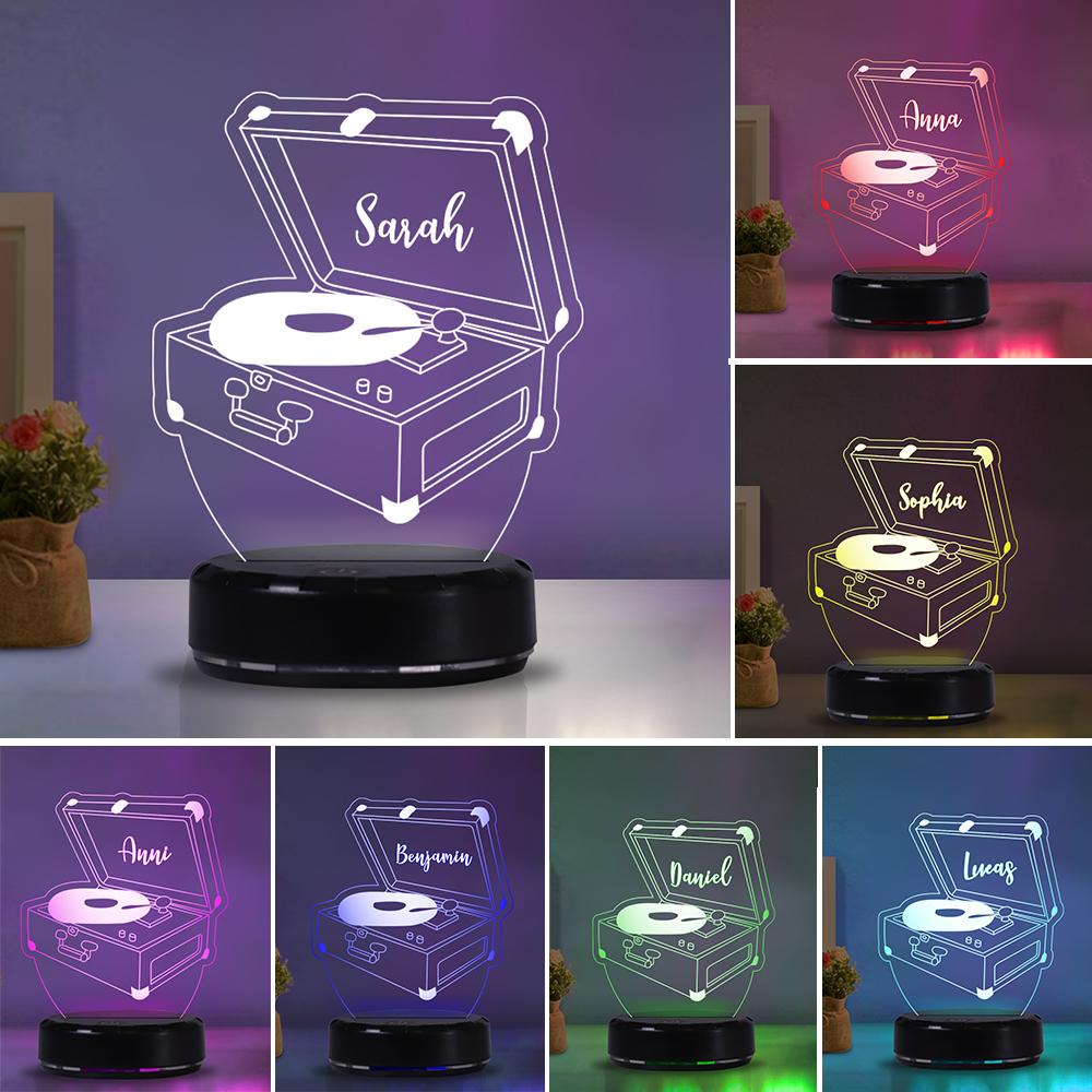 Personalized phonograph acrylic light