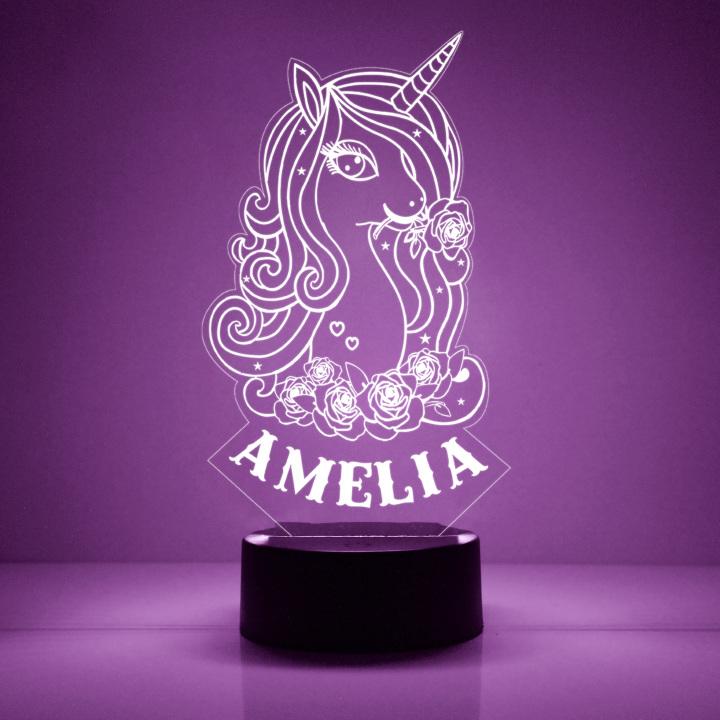 Custom Name Unicorn Children's Night Light - 7 Colors 3D Night Light, New Christmas Gift!