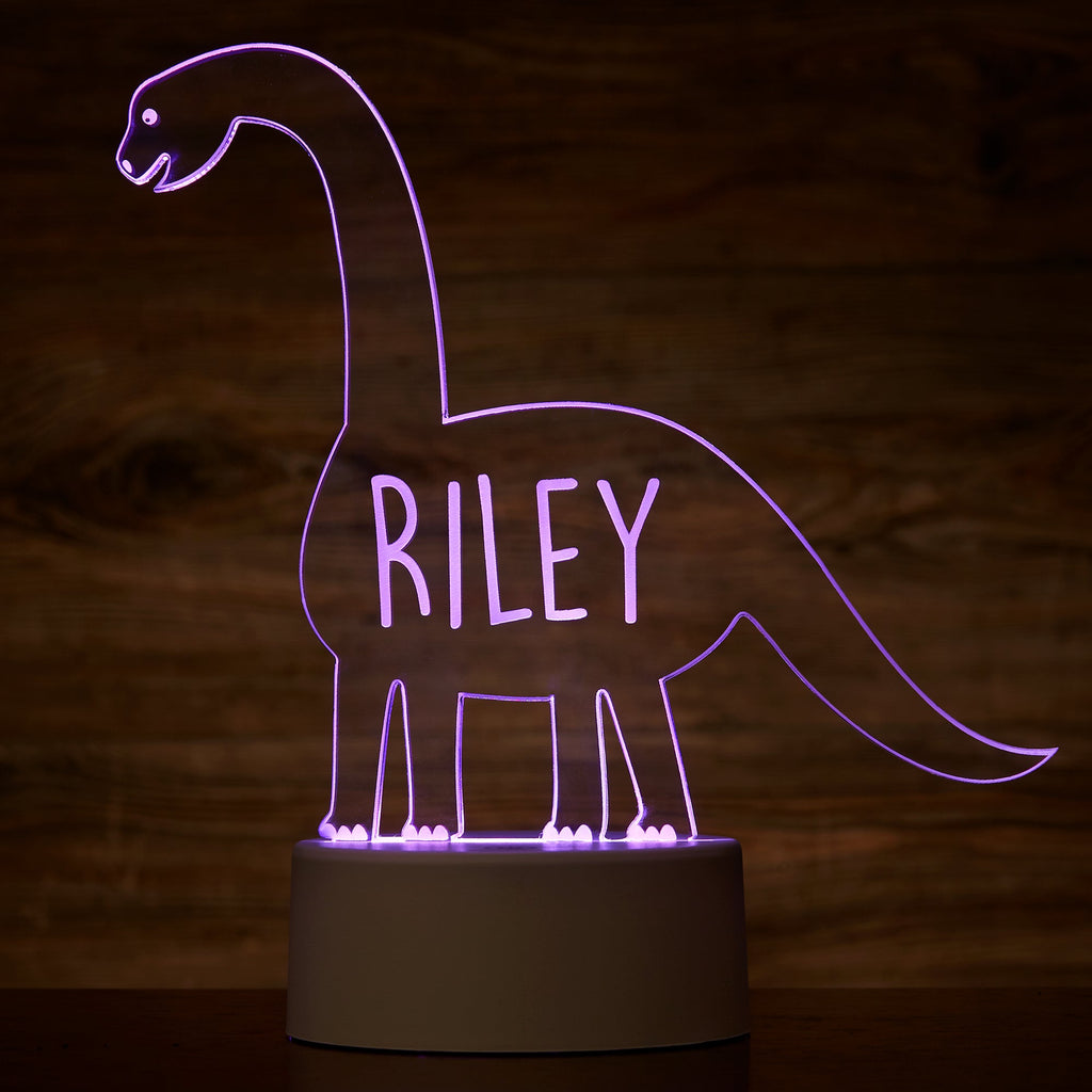 Dinosaur Personalized Name Acrylic Night Light, New Christmas Gift!