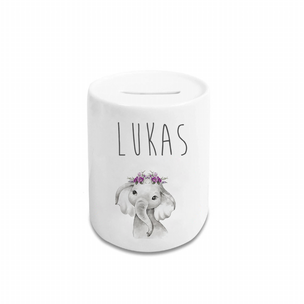 Personalized Cartoon Money Box II26 - Elephant