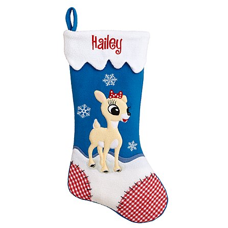 Custom Christmas Stocking,Reindeer,Santa