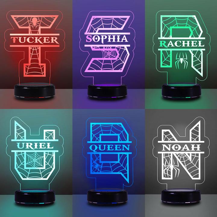 Custom Initial & Name Night Light - 7 Colors 3D Night Light, New Christmas Gift!