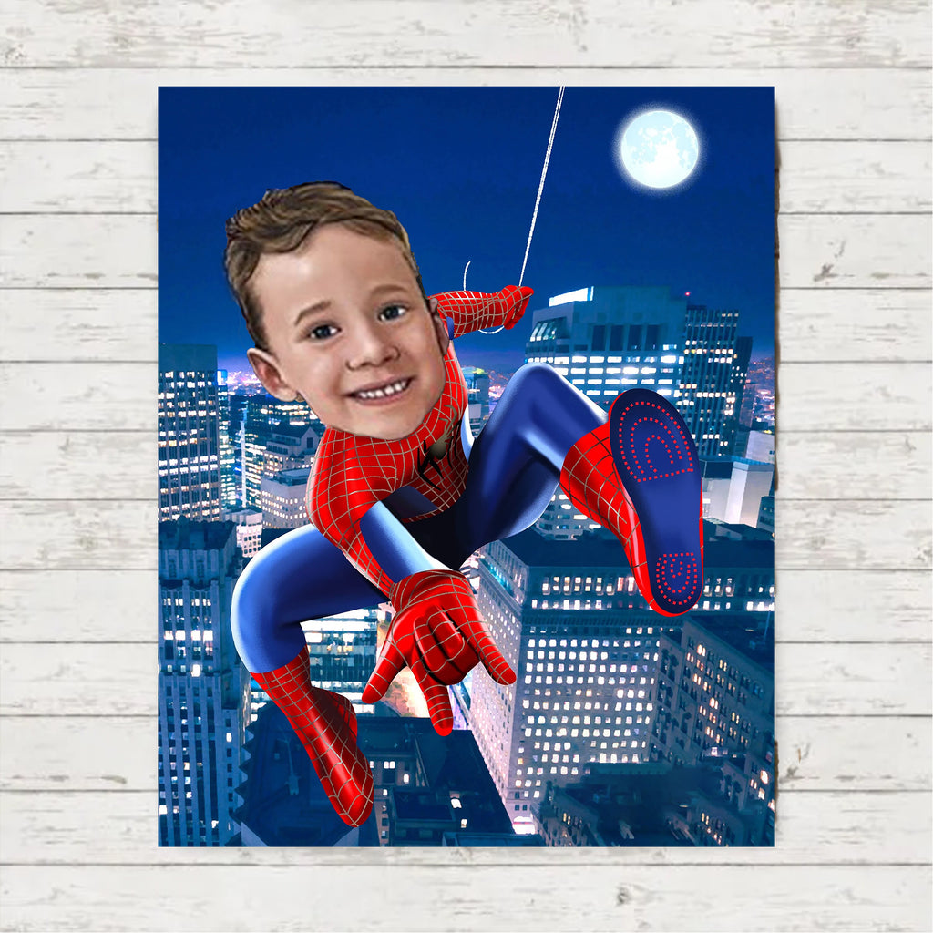 Personalized Hand-Drawing Kid's Portrait Fleece Blanket II