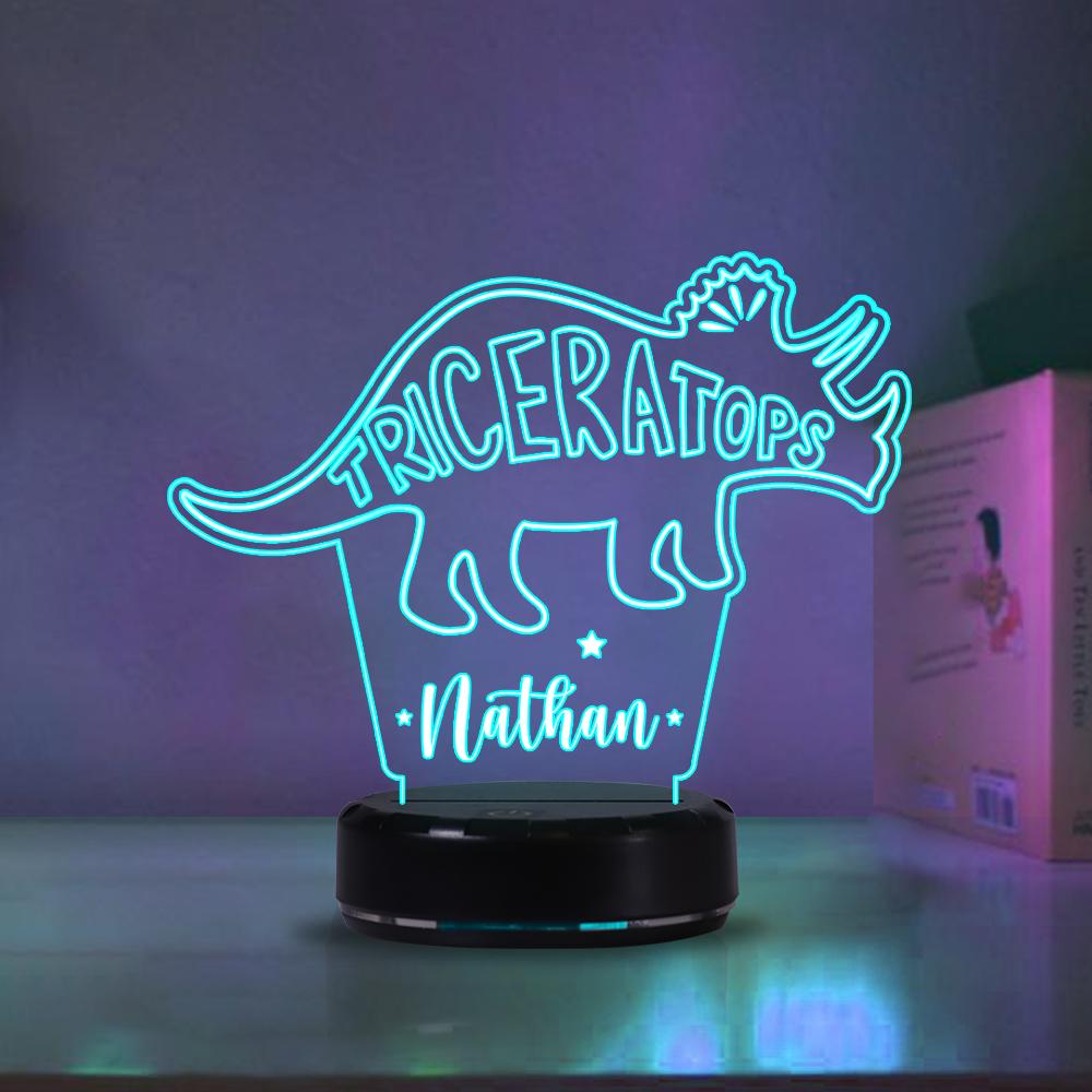 Custom Dinosaur Children's Night Lights with Name, New Christmas Gift!