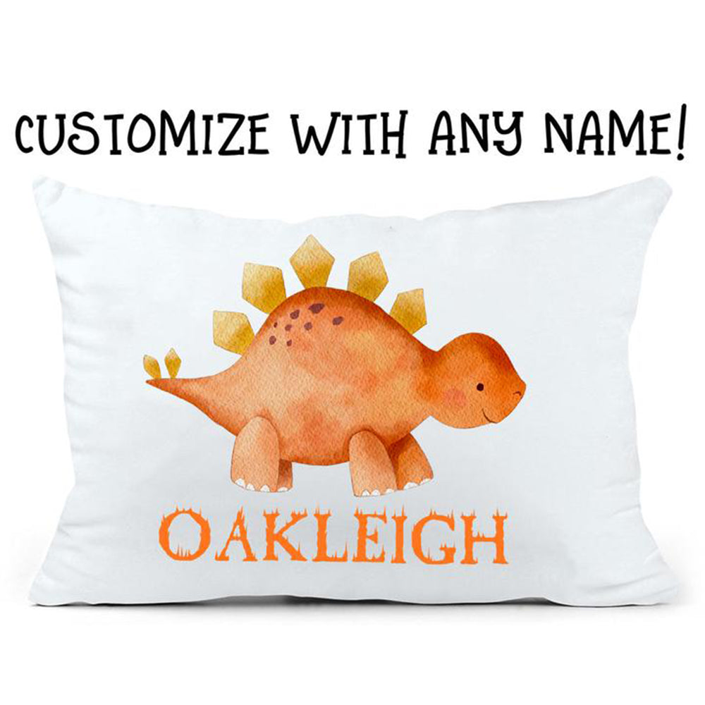 Custom Name Dinosaur Pillowcase