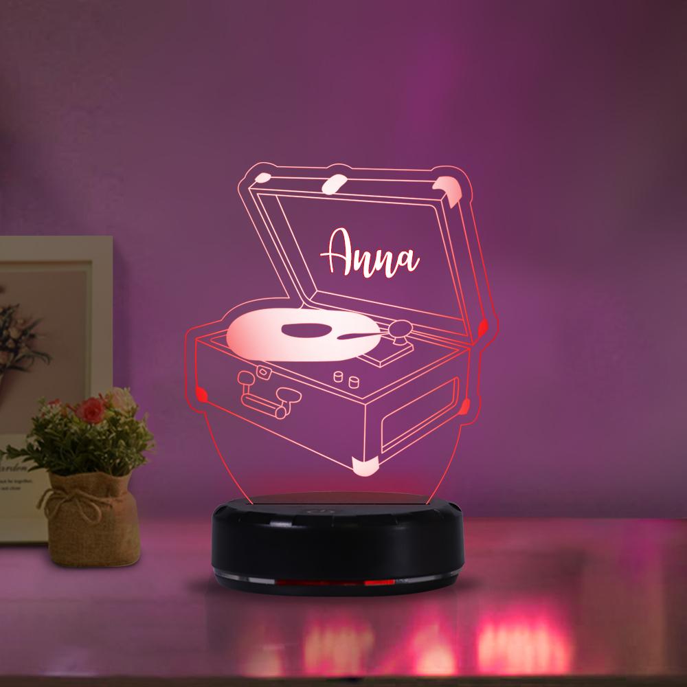 Personalized phonograph acrylic light