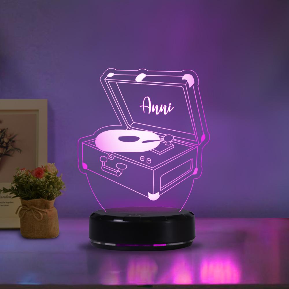 Personalized phonograph acrylic light