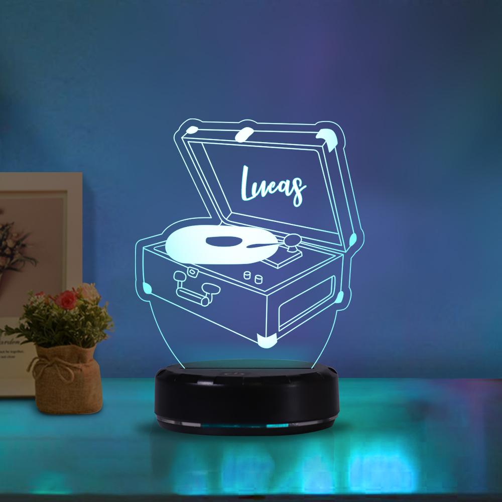 Personalized phonograph acrylic light