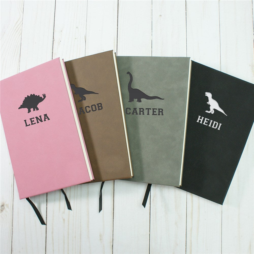 Personalized Dinosaur Leather Journal,Christmas Gift，Custom Name Gift