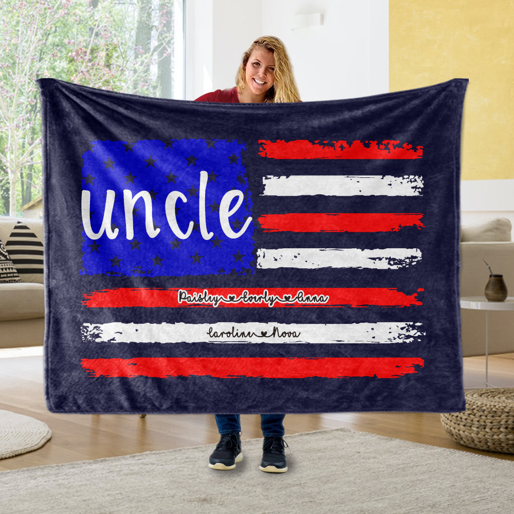Personalized Fleece Blanket with Title & Kids' Names