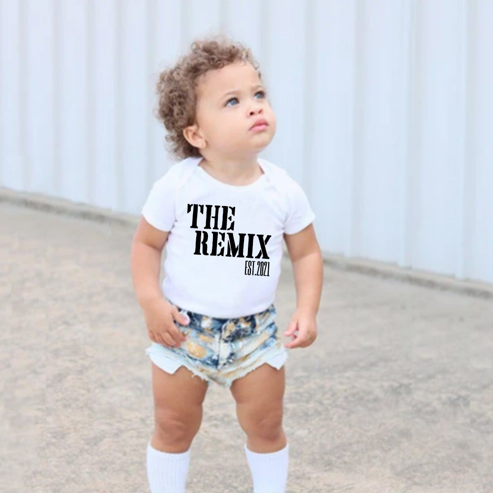 Matching Dad and Baby Shirt, Fathers Day Shirts, Daddy and Me Funny Outfits, The Original The Remix Shirts - 40% OFF with code SHOPJUNE40