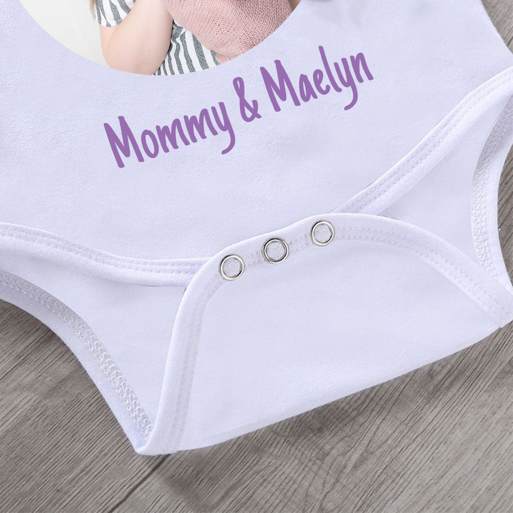 Baby Photo Bodysuit, Custom Baby Onesie, Funny Baby Onesie, Baby Boy Onesie, Baby Girl Onesie, Mother's Day Bodysuit