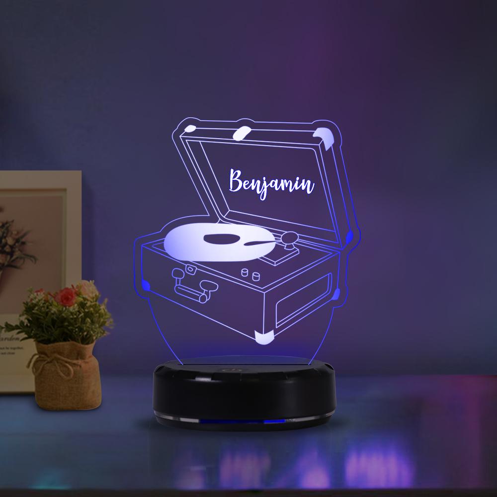 Personalized phonograph acrylic light