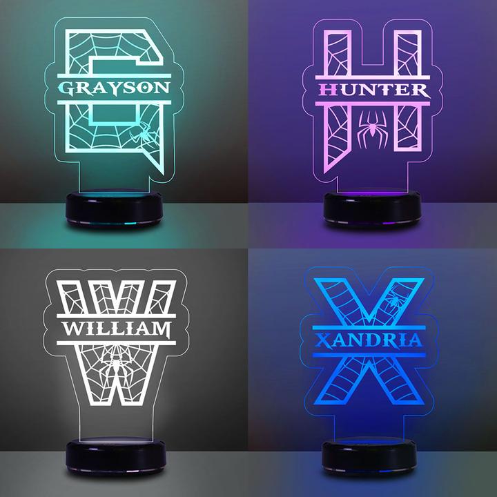 Custom Initial & Name Night Light - 7 Colors 3D Night Light, New Christmas Gift!
