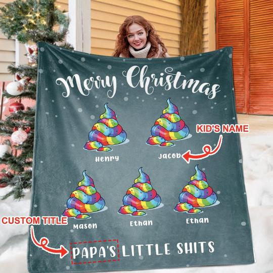 Custom BLANKET with Nickname & Kids Names