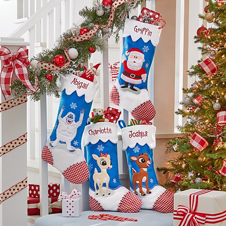 Custom Christmas Stocking,Reindeer,Santa