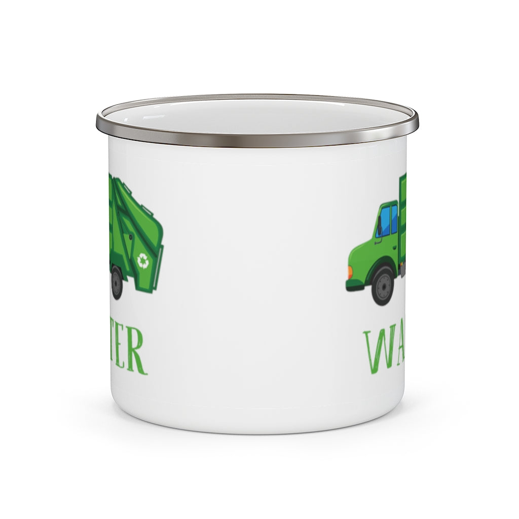 Custom Name Truck Children's Enamel Campfire Mug XXVII