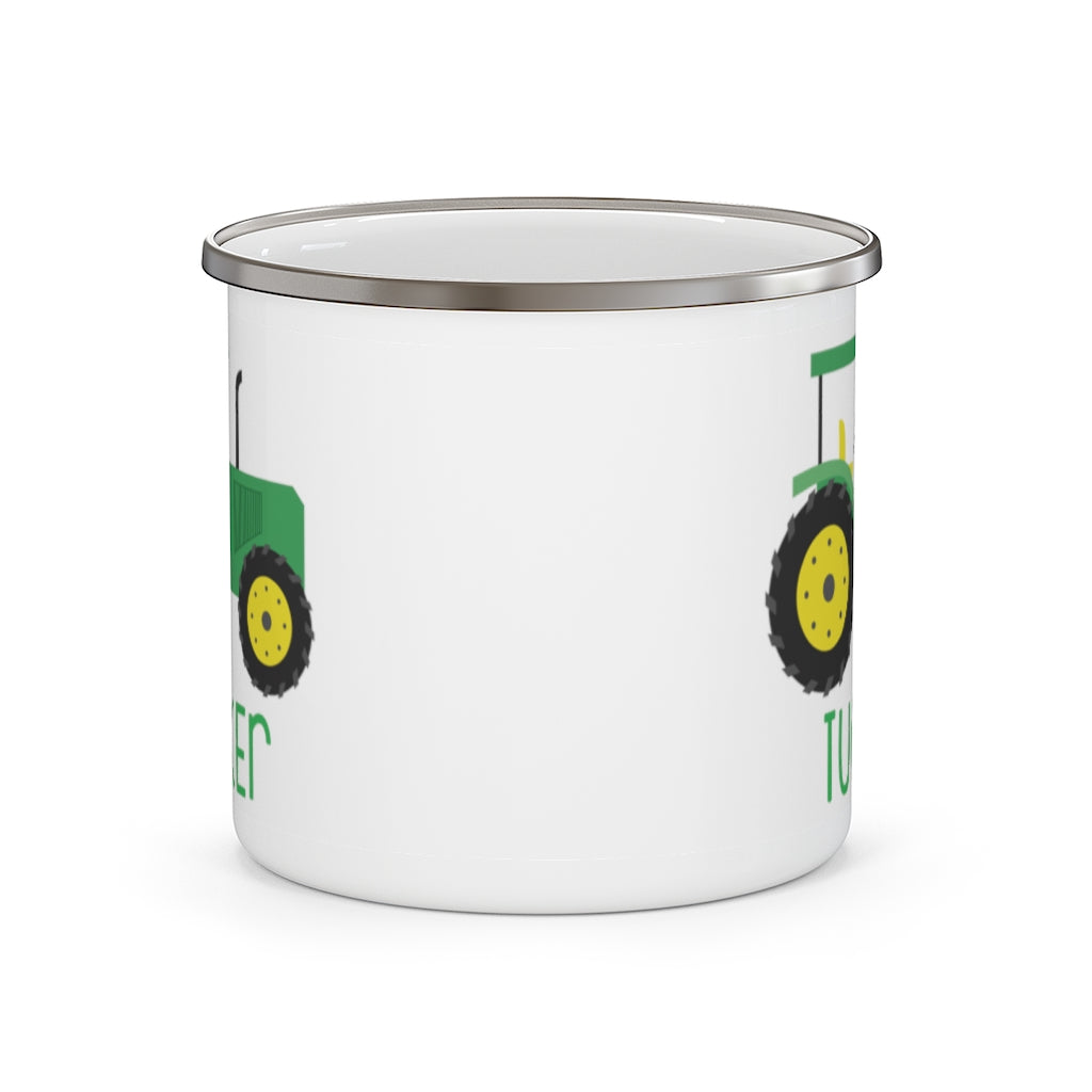 Custom Name Truck Children's Enamel Campfire Mug XXII