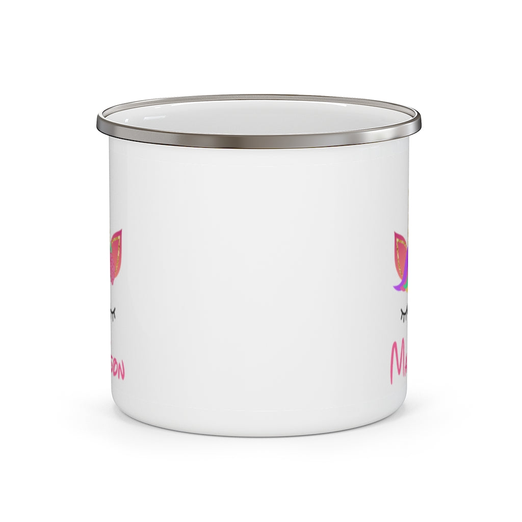 Custom Name Unicorn Enamel Campfire Mug Ⅷ