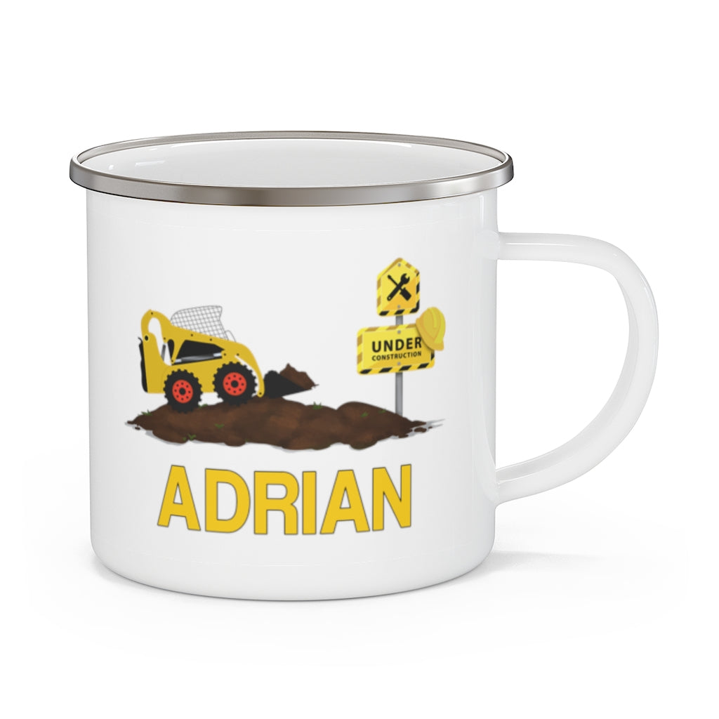 Custom Name Truck Children's Enamel Campfire Mug II