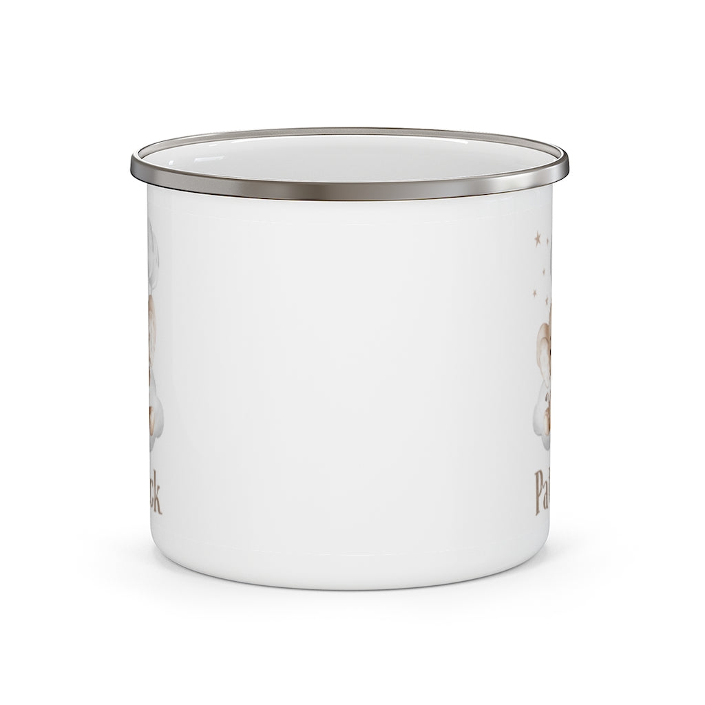 Custom Name Elephant Enamel Campfire Mug I