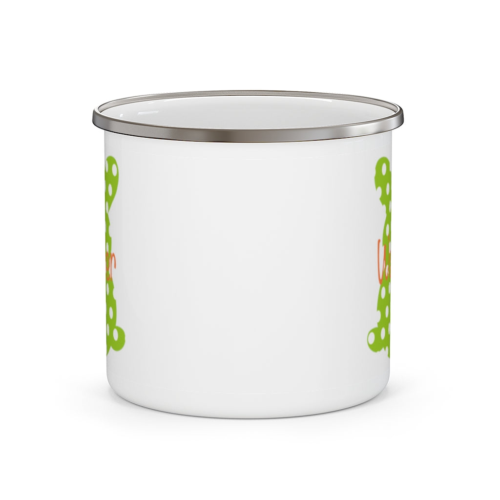 Custom Name Rabbit Easter Children's Enamel Campfire Mug XI