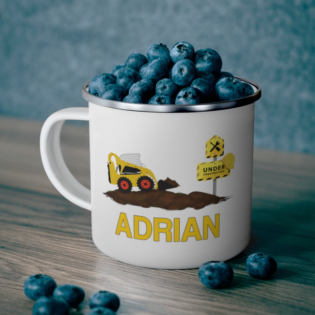 Custom Name Truck Children's Enamel Campfire Mug II