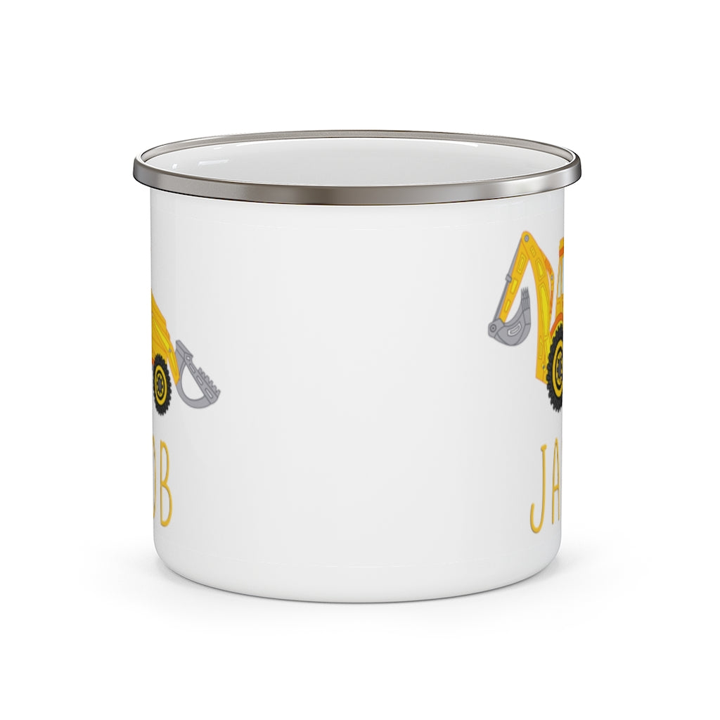 Custom Name Truck Children's Enamel Campfire Mug VIII