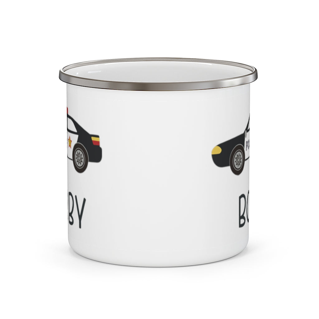 Custom Name Truck Children's Enamel Campfire Mug XX