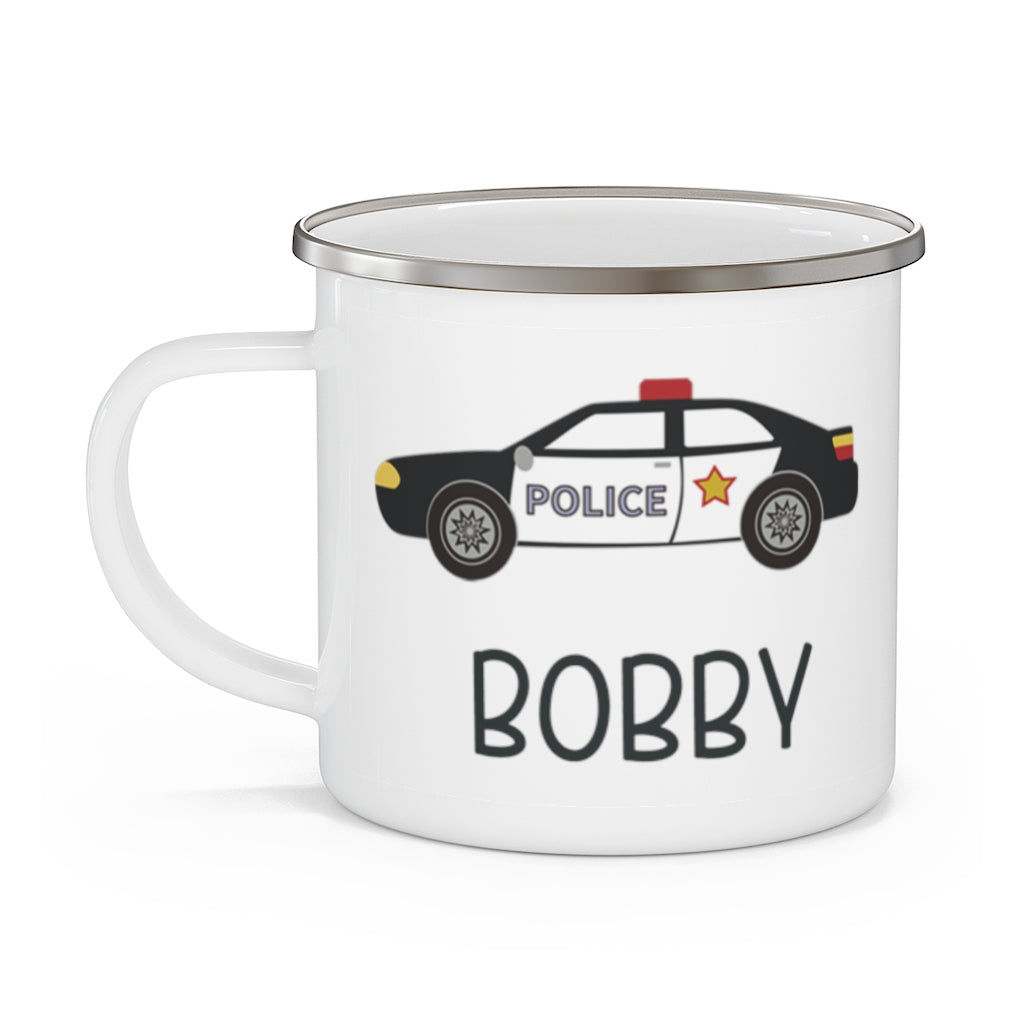 Custom Name Truck Children's Enamel Campfire Mug XX
