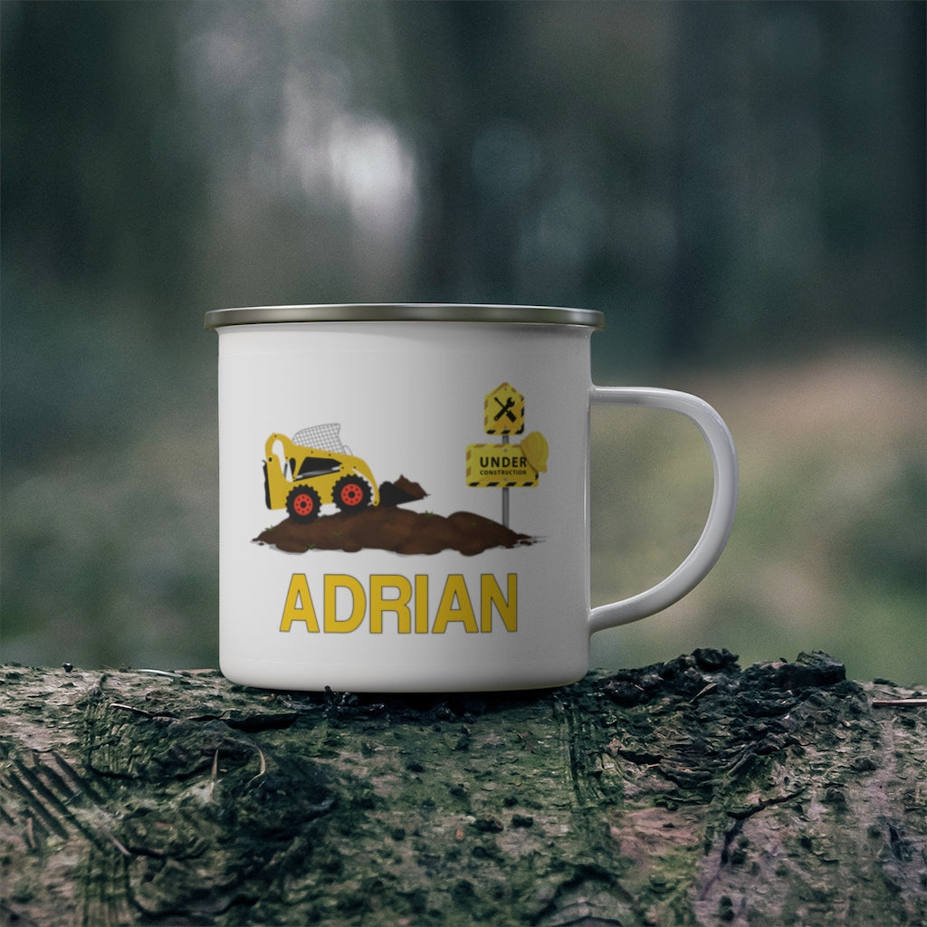Custom Name Truck Children's Enamel Campfire Mug II