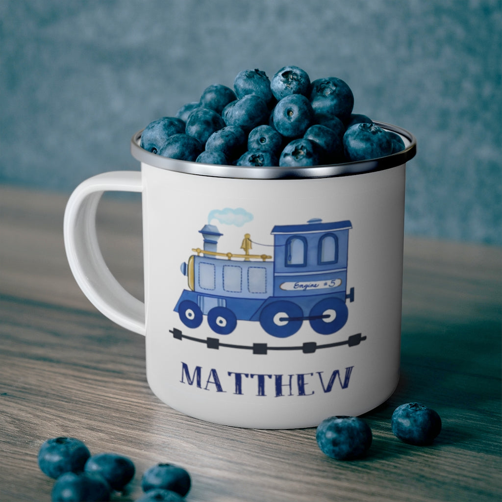 Custom Name Train Enamel Campfire Mug Ⅲ